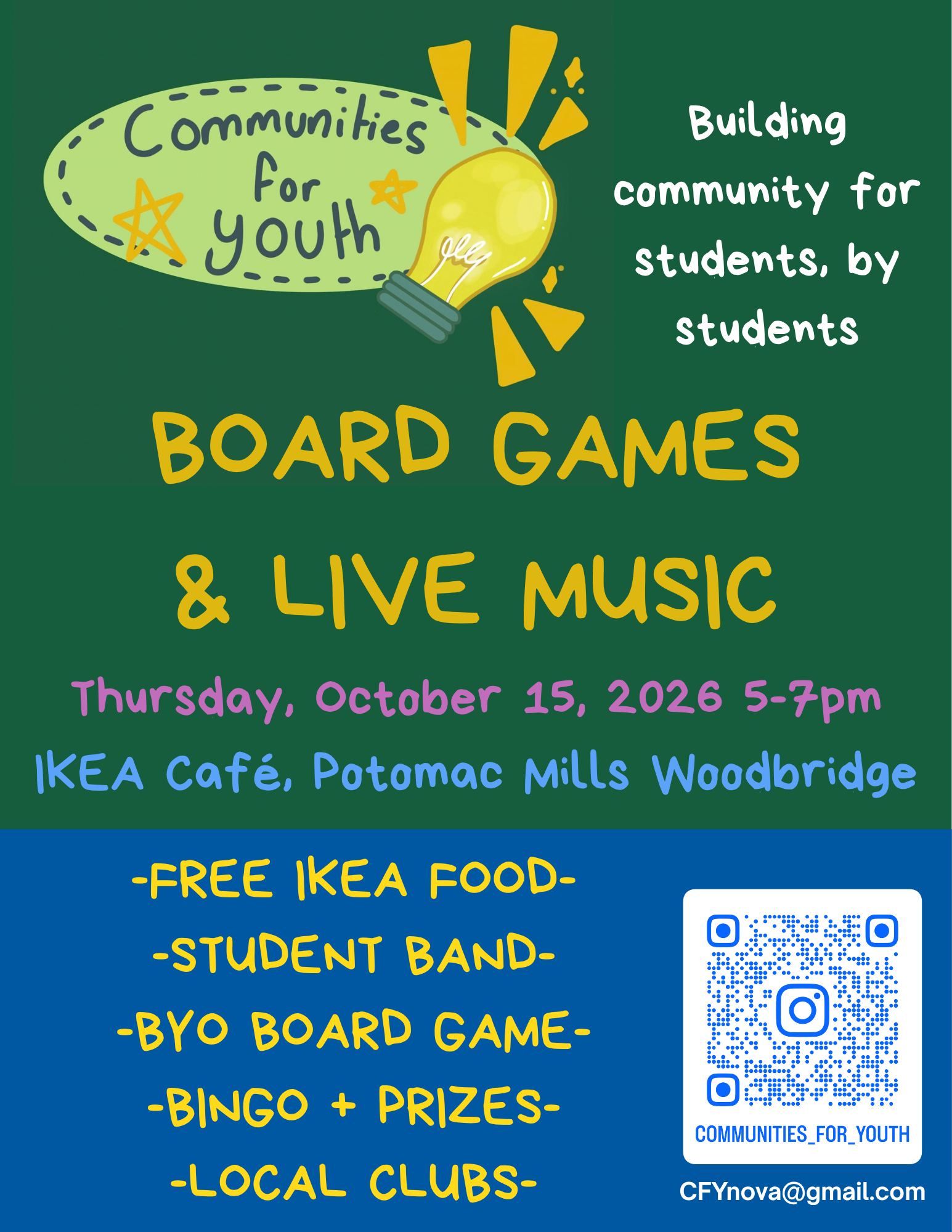 IKEA event poster for Communities for Youth